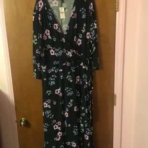 3/4 sleeve Lane Bryant Wrap Dress